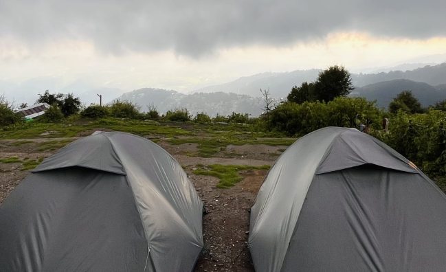 Camping in Triund Hill