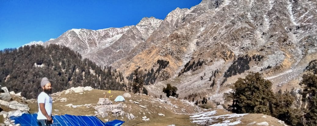 Day 2: Leta Manu Adventures Camp to Triund to Laka Glacier ( 4-5 Hours Trek):