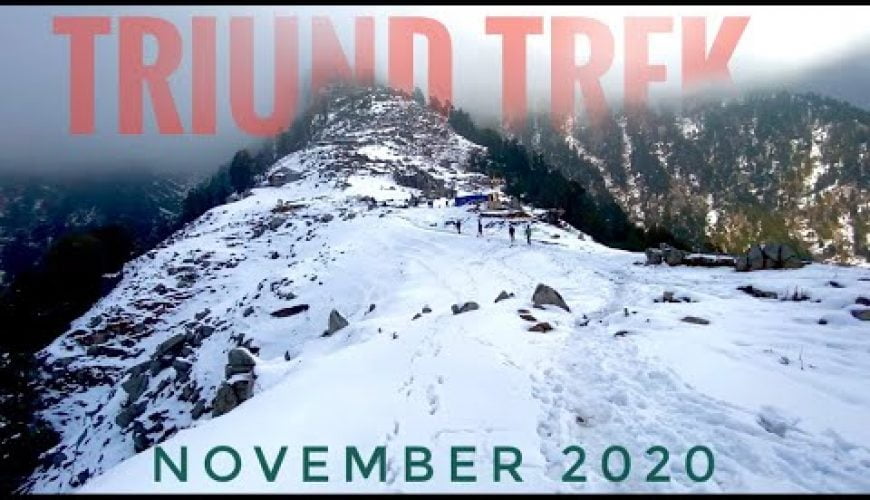 Triund trek in winter snowfalls November 2020 #triundtrek2020