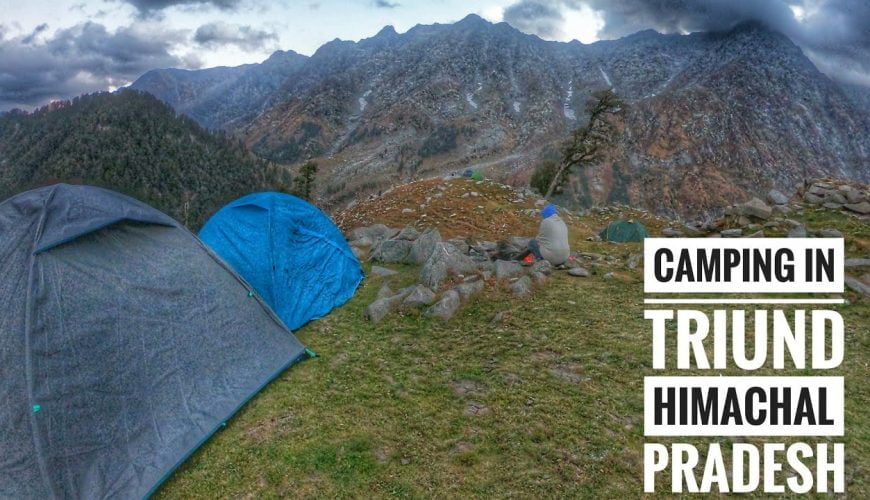 Camping In Snowline Triund Himachal Pradesh. Most Beautiful Camping Site of Himachal Pradesh