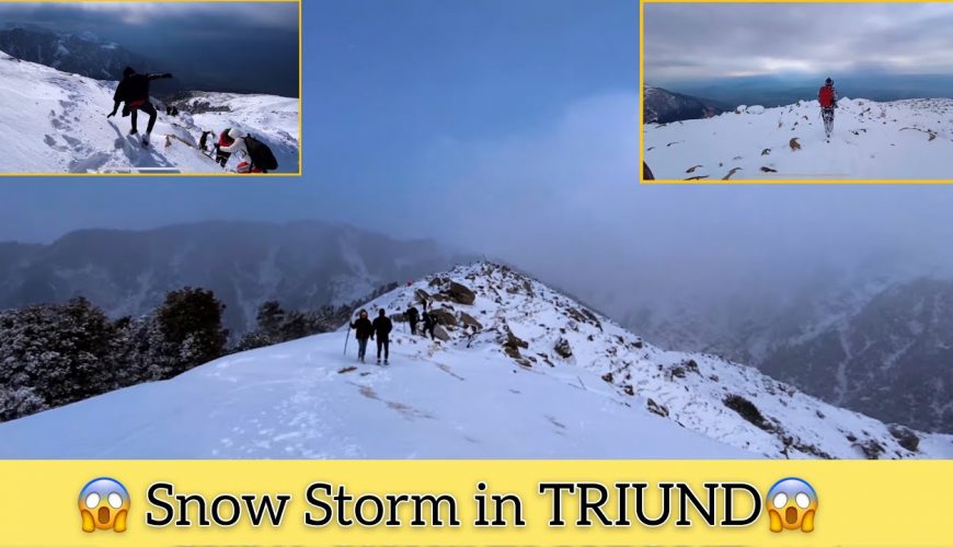 Snow Storm in TRIUND 😱 | The Gajju | Vlog #3 Part -2