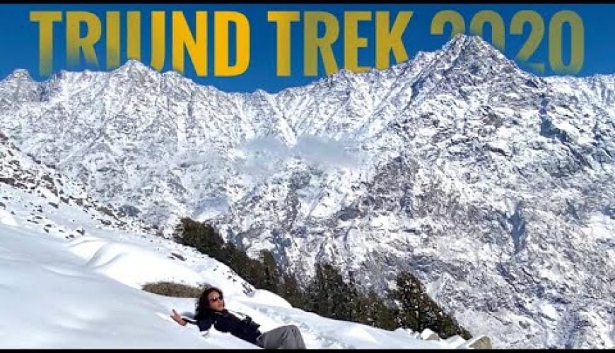 triund trek in snowfalls//#triundtrek2020