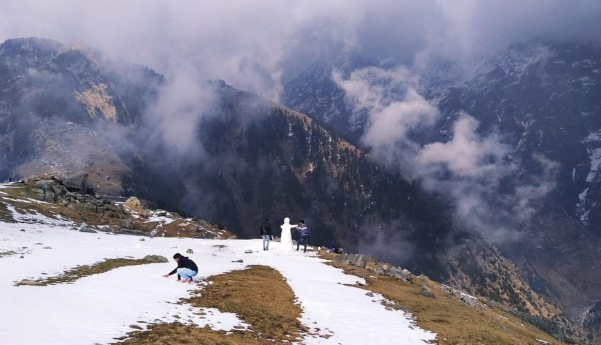 Triund trek in winter snowfall 2018//Mcleodganj//Dharamshala