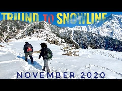 Triund to snowline trek 2020//triund trek november//#triundtrek
