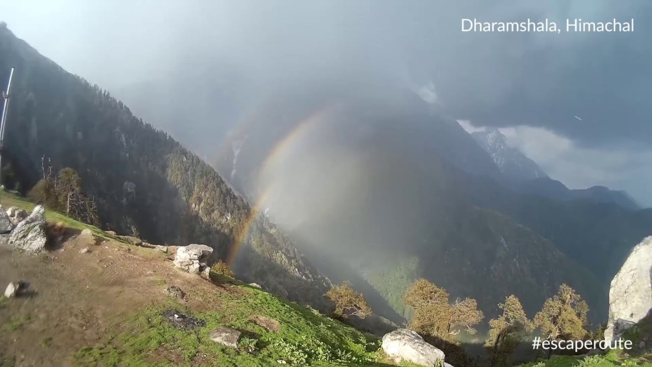 Dharamshala Bike Trip | Triund Trek and 3 Rainbows | Escape Route | Sumit Singh Jamwal