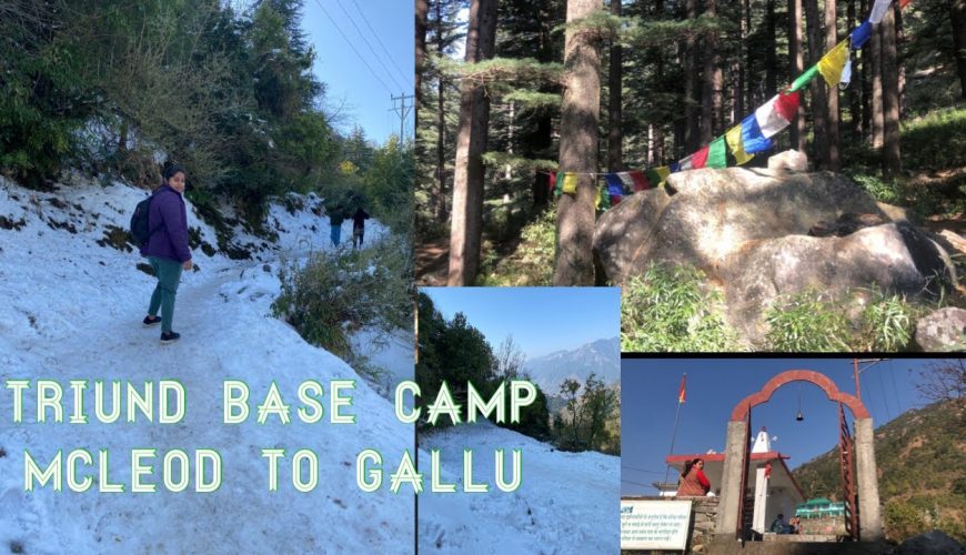 How to reach Triund base camp | Gallu waterfall | Gallu Devi Temple | McLeod Ganj to Triund Trek |