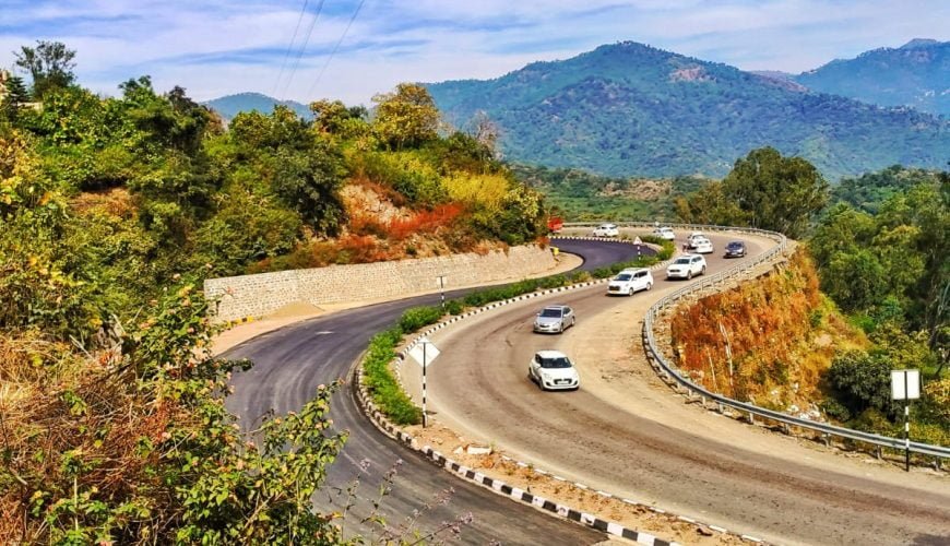 [OC] Shimla-Chandigarh Highway (under construction)