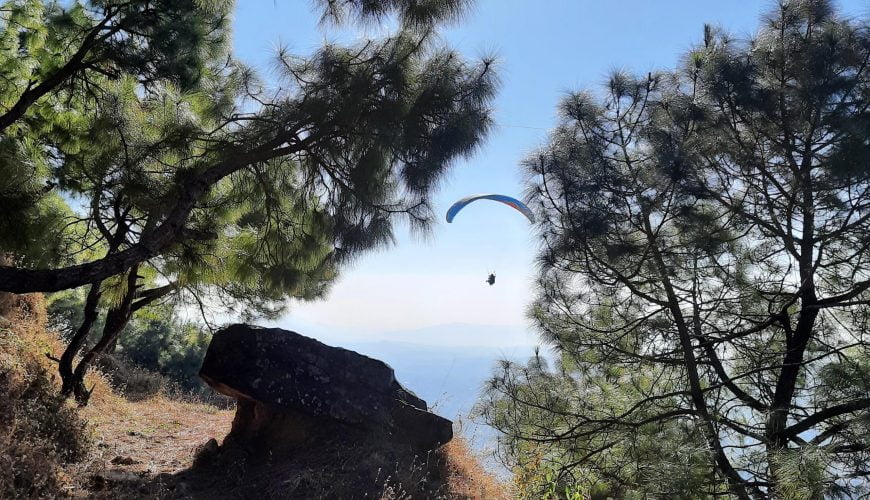 Paragliding from IndruNag