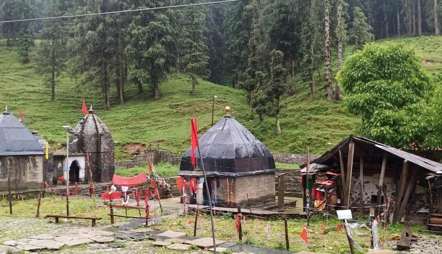 The Temples of Giri Ganga, which were built by Pandavas during Mahabharata Era. (Location: Kharapathar, District: Shimla)