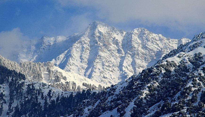 Dhauladhar Mountains, Snow and the Sunshine from IndruNag