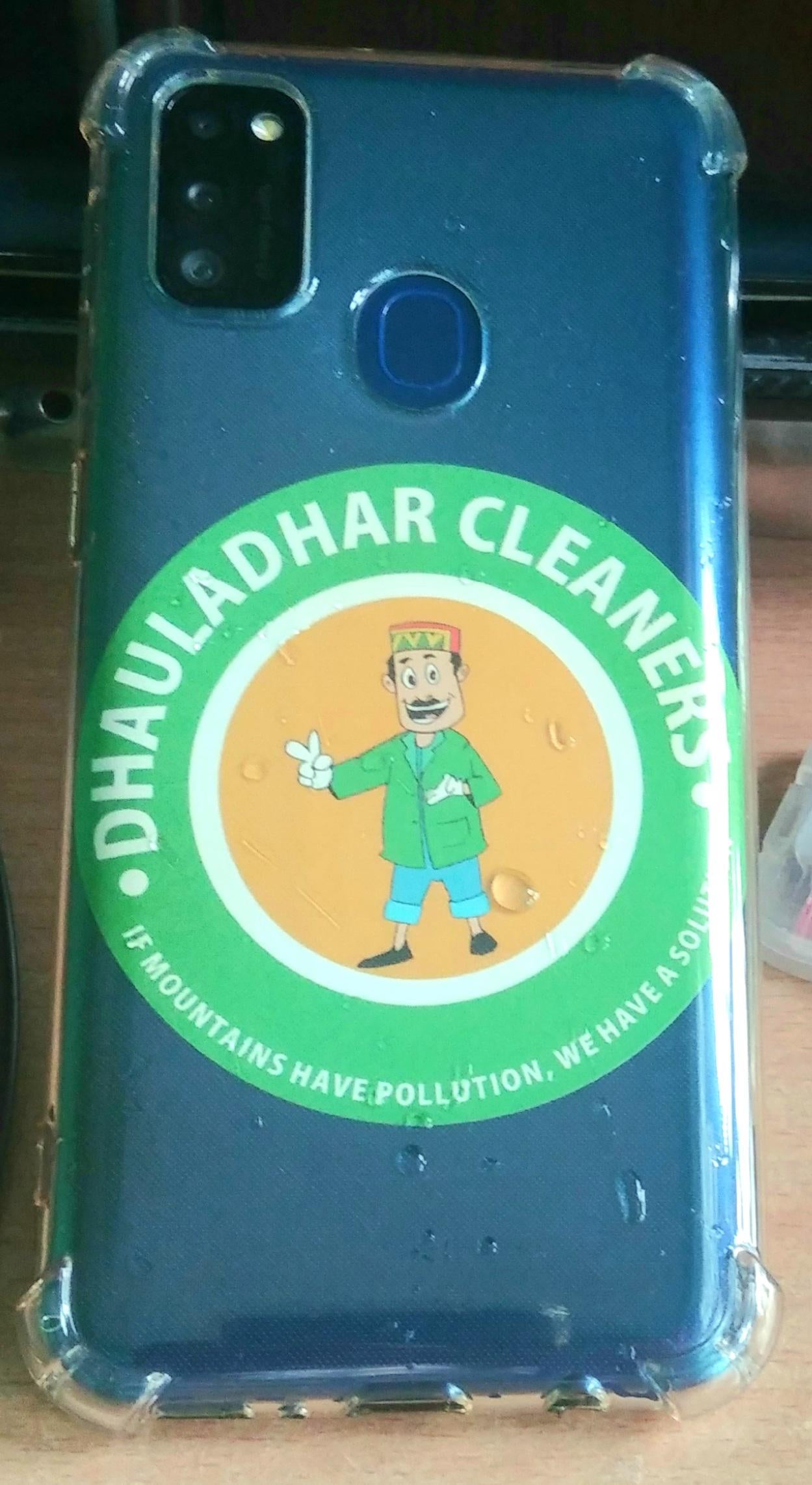 Dhauladhar Cleaners Sticker for the Smartphone back