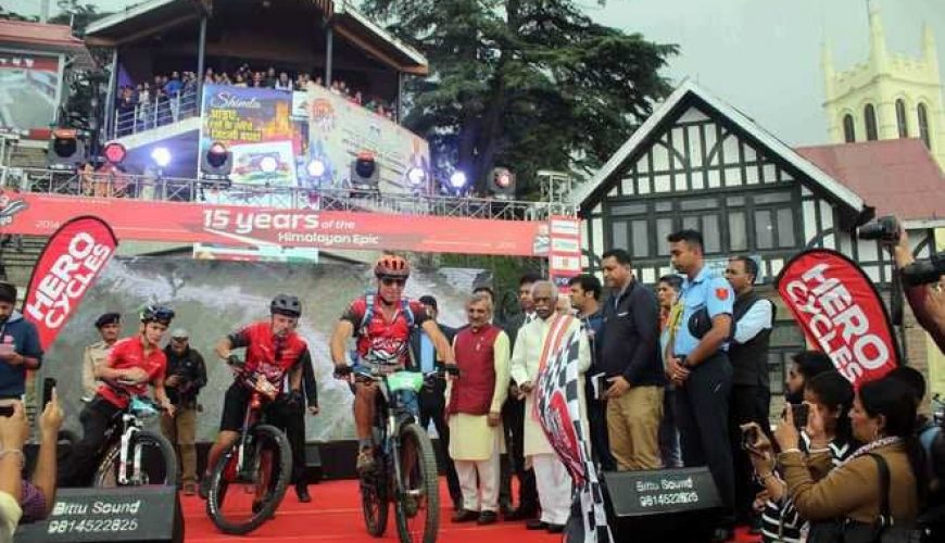 HP Governor flags off Asia’s oldest mountain biking rally, MTB Himalaya